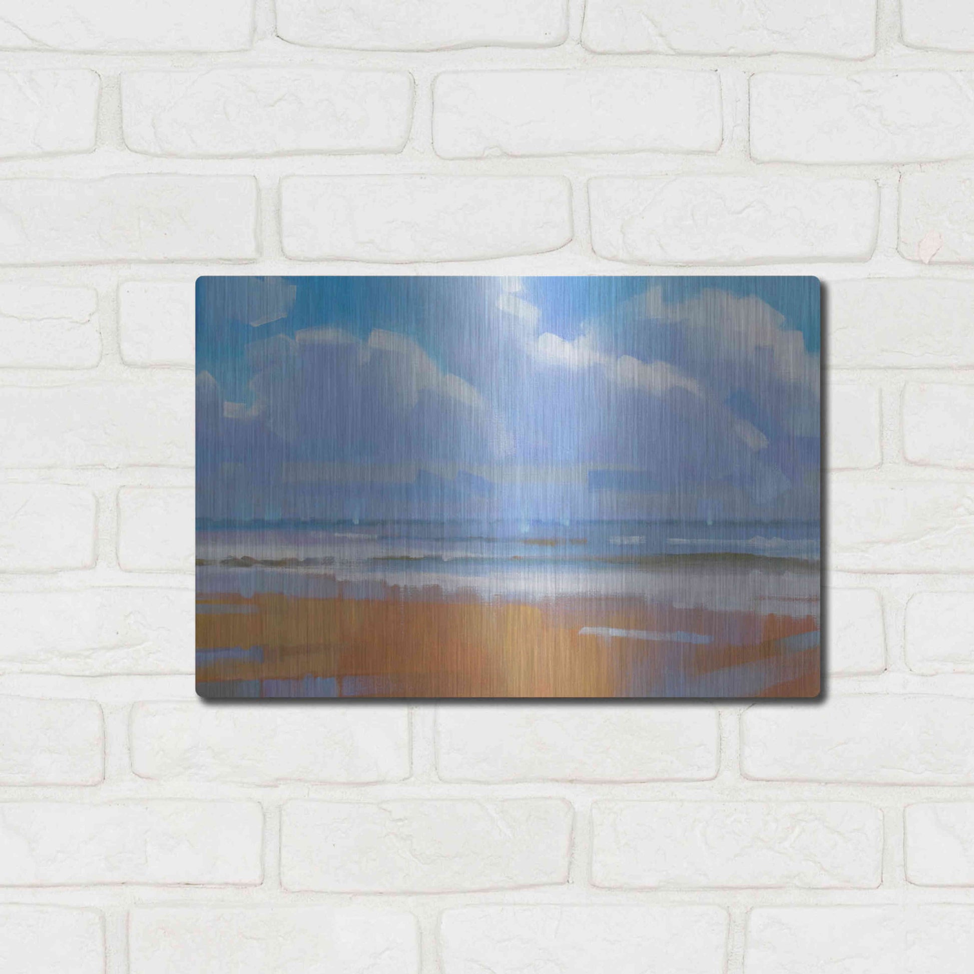 Luxe Metal Art 'Playa 15' by Alex Hook Krioutchkov, Metal Wall Art,16x12