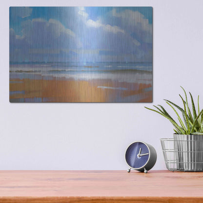 Luxe Metal Art 'Playa 15' by Alex Hook Krioutchkov, Metal Wall Art,16x12