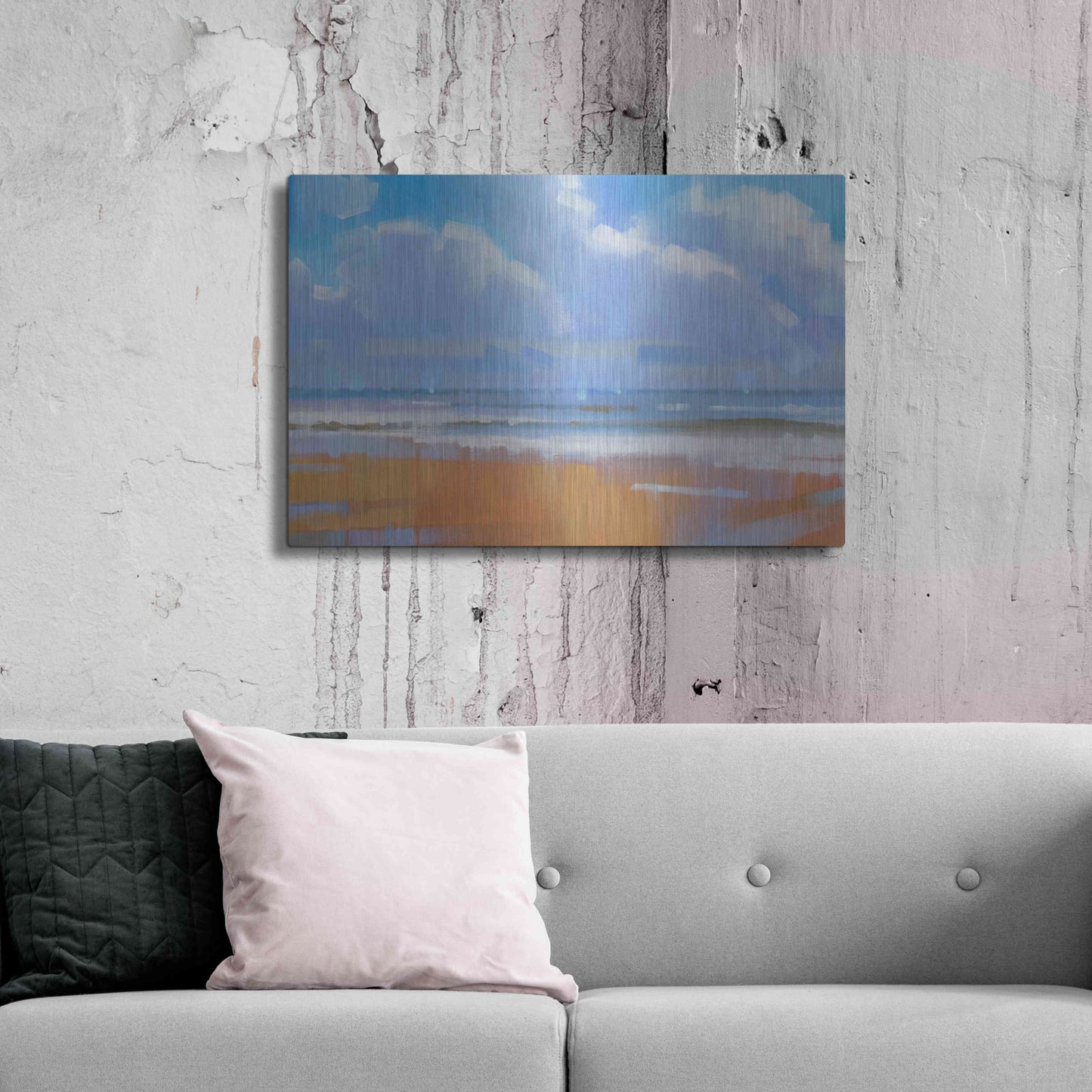 Luxe Metal Art 'Playa 15' by Alex Hook Krioutchkov, Metal Wall Art,36x24