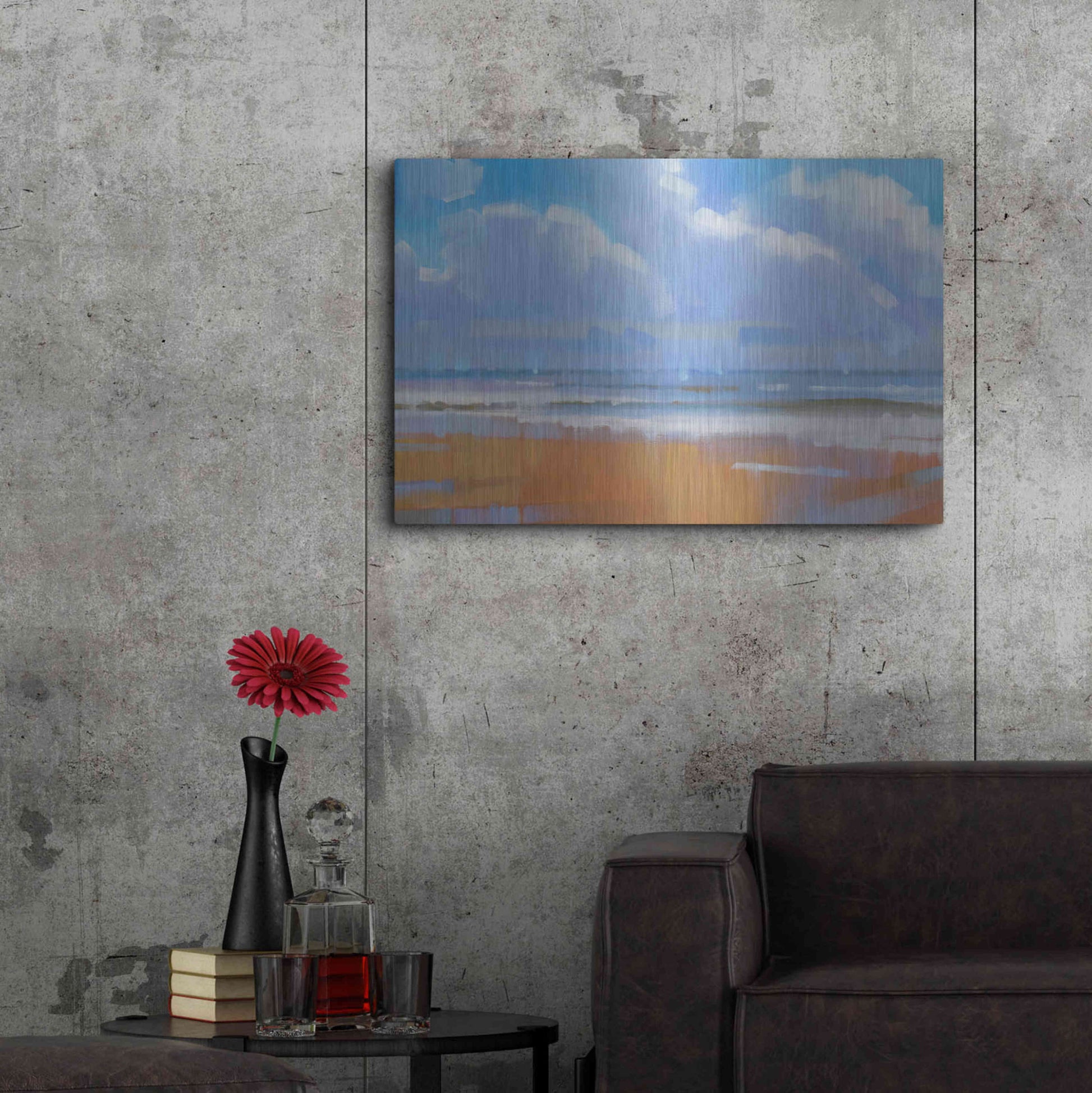 Luxe Metal Art 'Playa 15' by Alex Hook Krioutchkov, Metal Wall Art,36x24