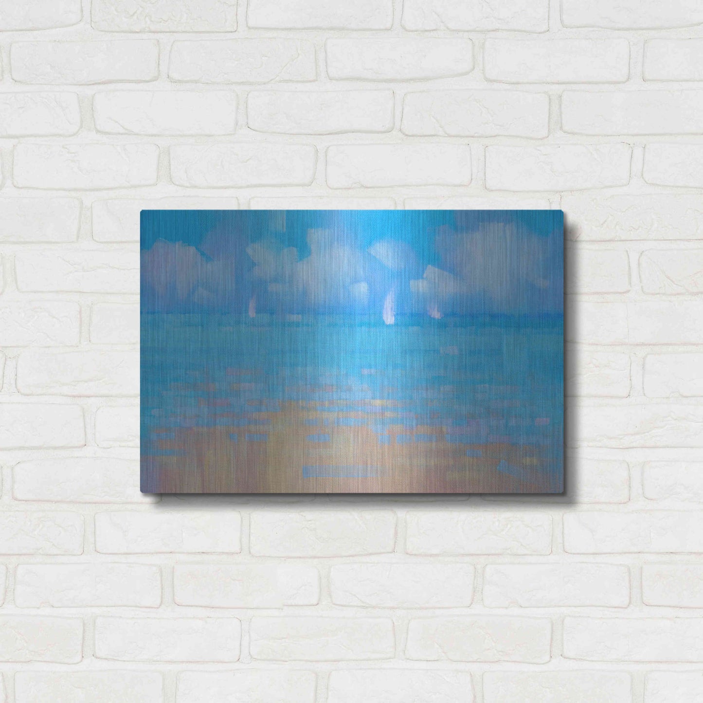 Luxe Metal Art 'Playa 16' by Alex Hook Krioutchkov, Metal Wall Art,24x16