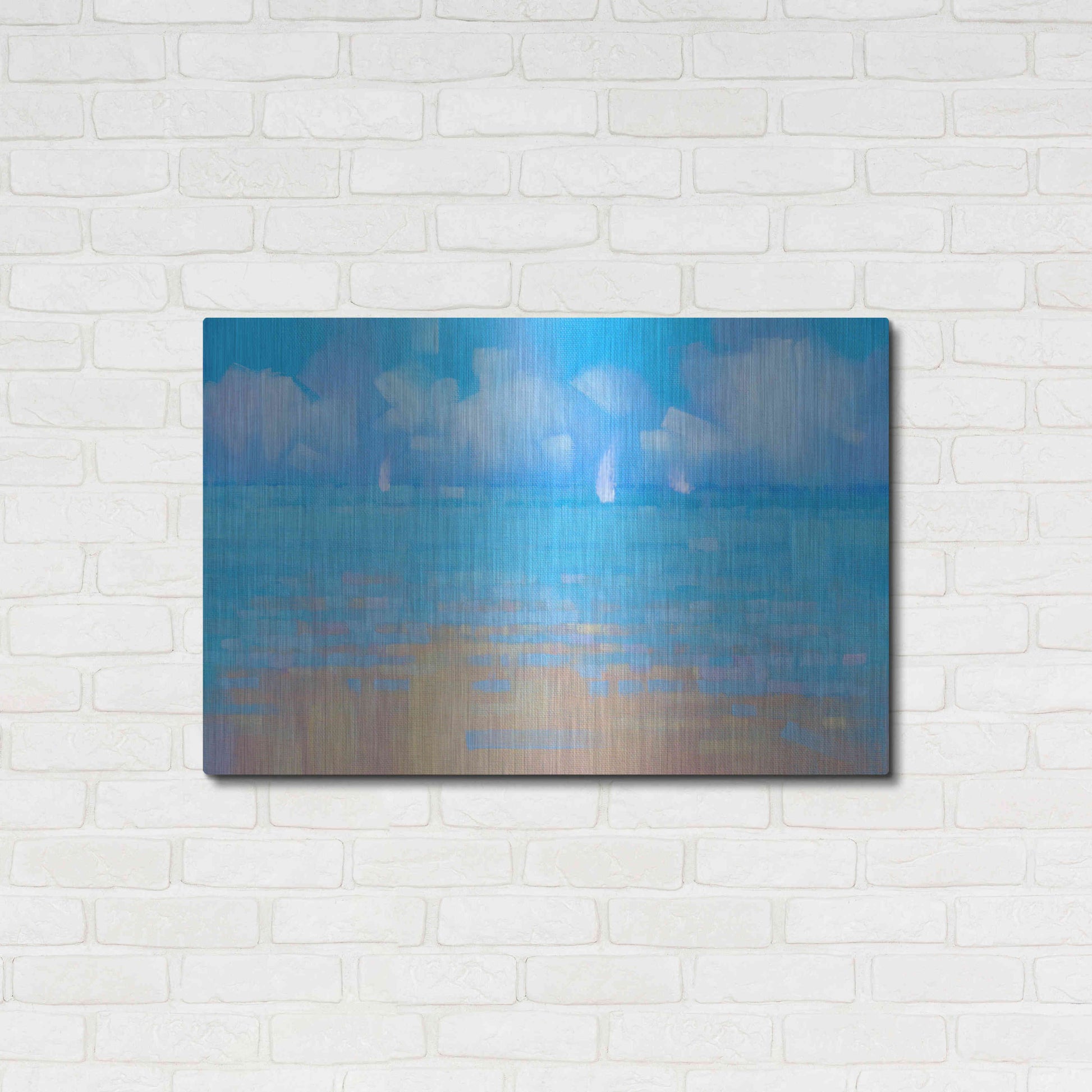 Luxe Metal Art 'Playa 16' by Alex Hook Krioutchkov, Metal Wall Art,36x24