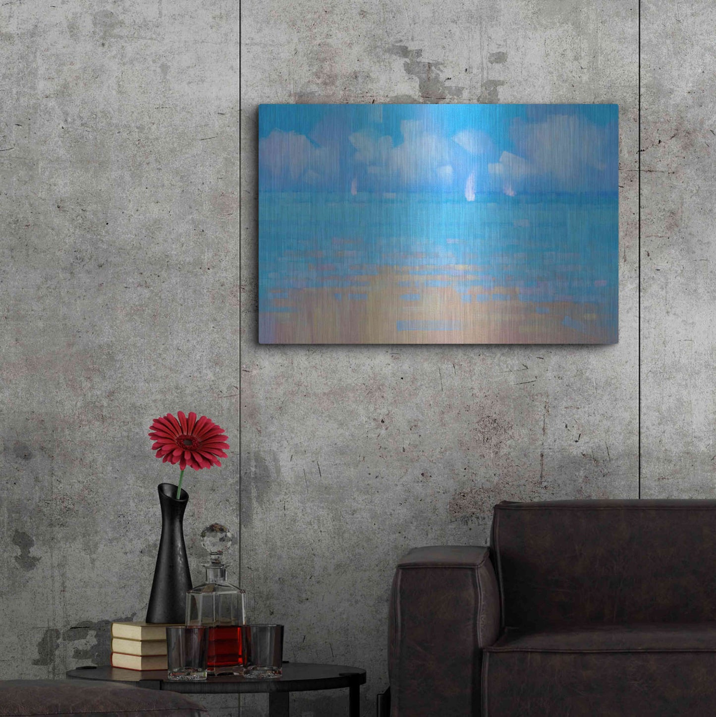 Luxe Metal Art 'Playa 16' by Alex Hook Krioutchkov, Metal Wall Art,36x24