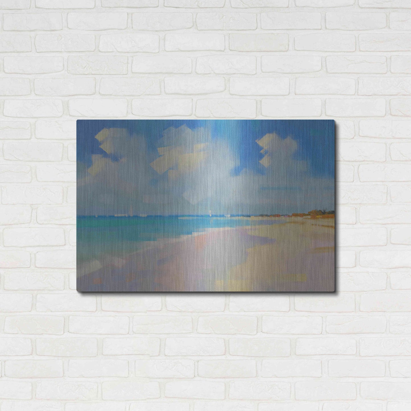 Luxe Metal Art 'Playa 8' by Alex Hook Krioutchkov, Metal Wall Art,36x24