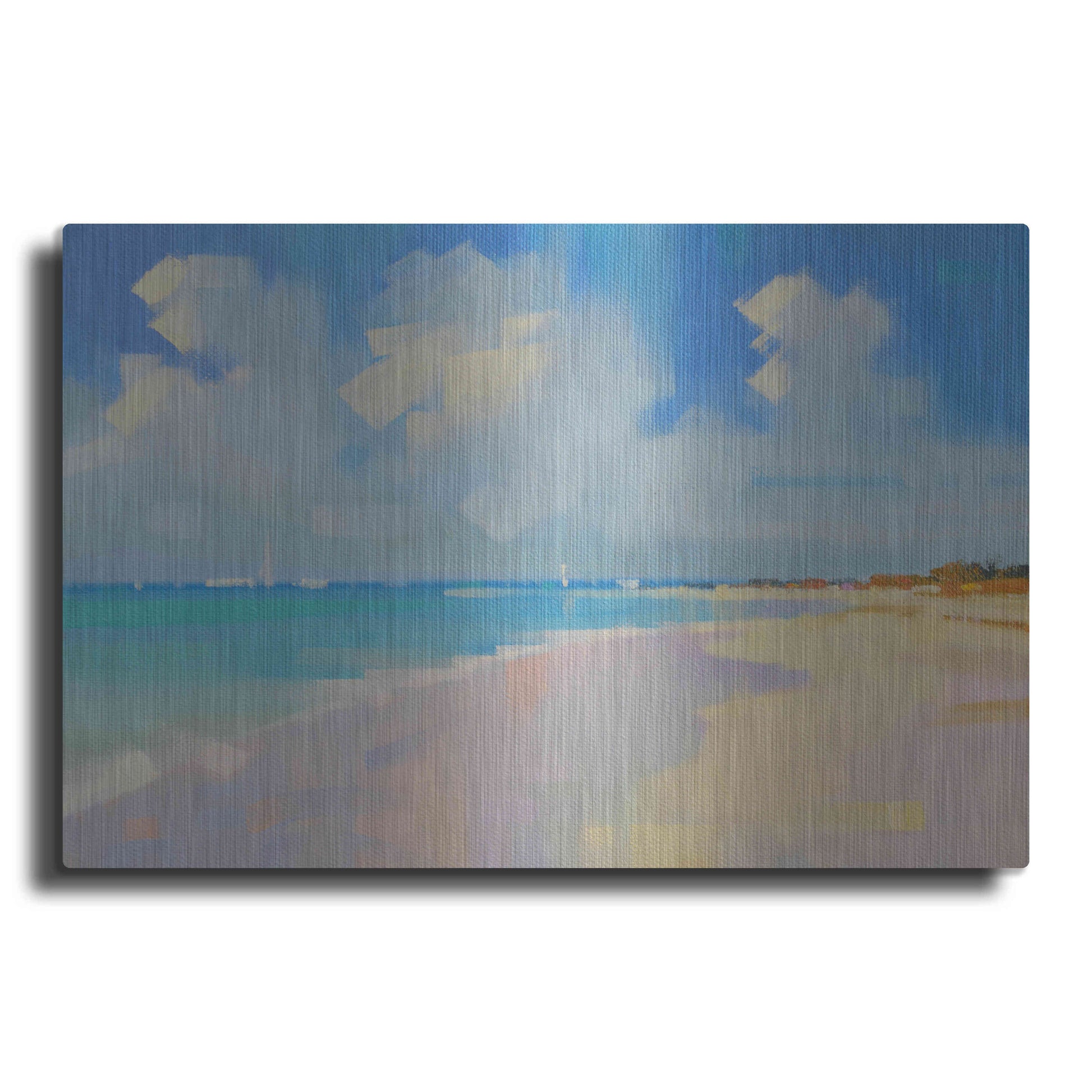 Luxe Metal Art 'Playa 8' by Alex Hook Krioutchkov, Metal Wall Art