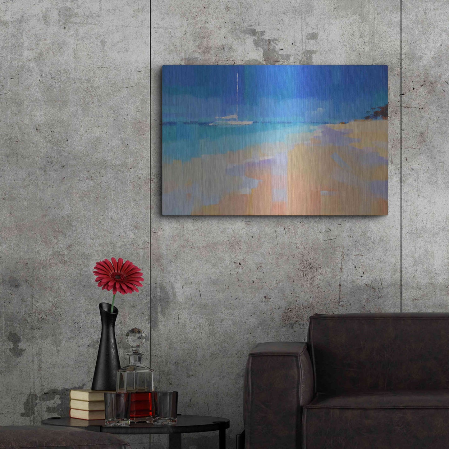 Luxe Metal Art 'Sound of Paradise' by Alex Hook Krioutchkov, Metal Wall Art,36x24