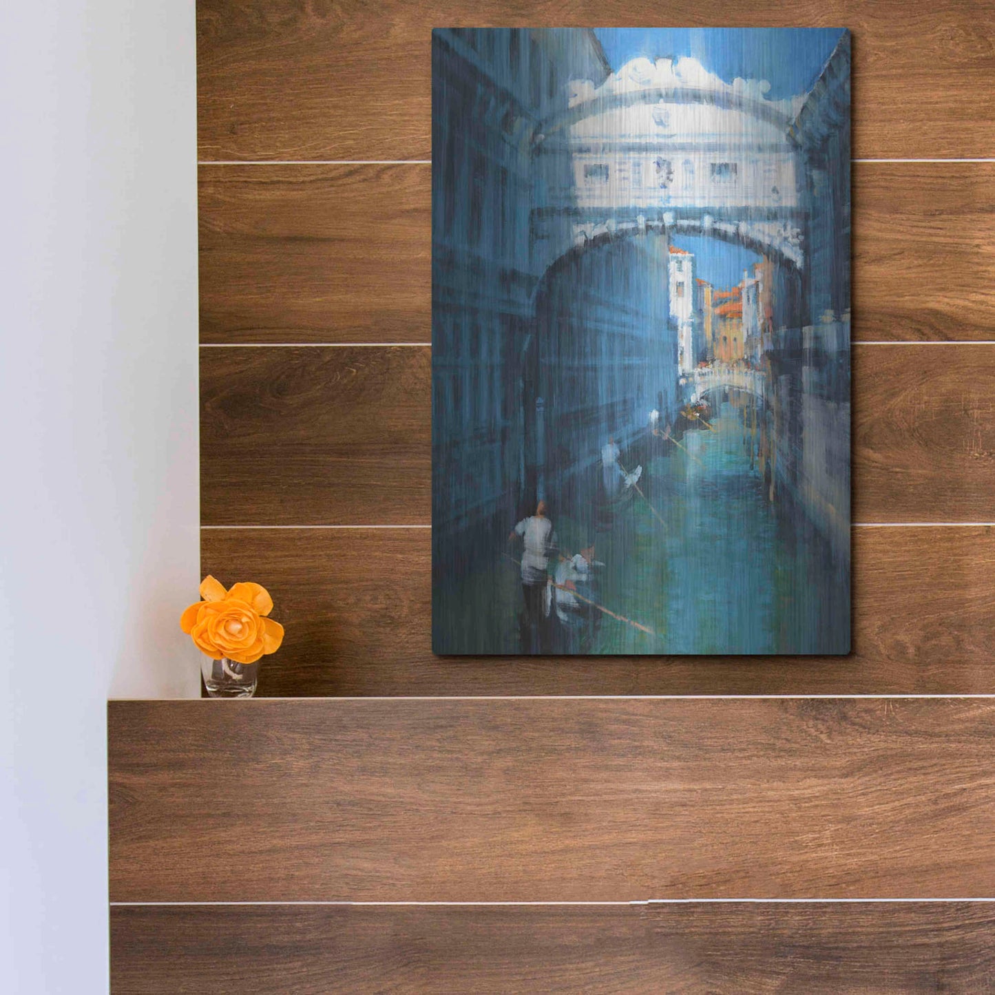 Luxe Metal Art 'Venice II' by Alex Hook Krioutchkov, Metal Wall Art,12x16