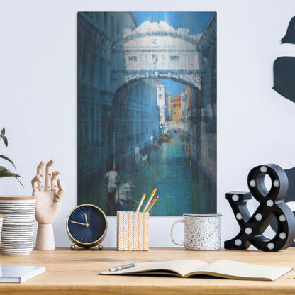 Luxe Metal Art 'Venice II' by Alex Hook Krioutchkov, Metal Wall Art,12x16