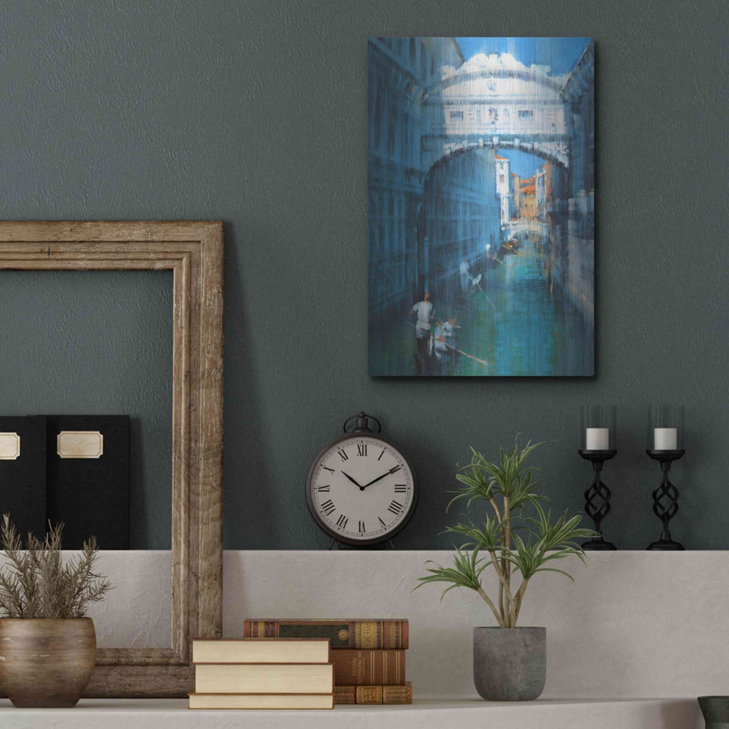 Luxe Metal Art 'Venice II' by Alex Hook Krioutchkov, Metal Wall Art,12x16