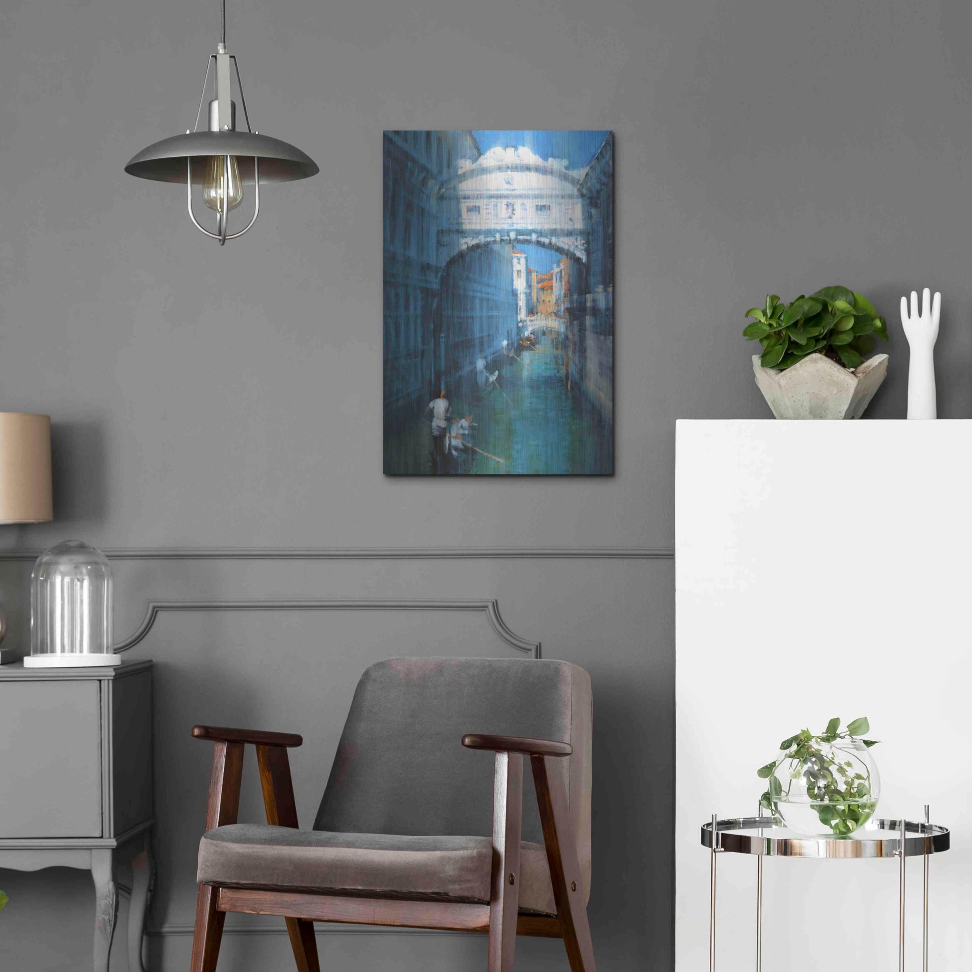 Luxe Metal Art 'Venice II' by Alex Hook Krioutchkov, Metal Wall Art,16x24