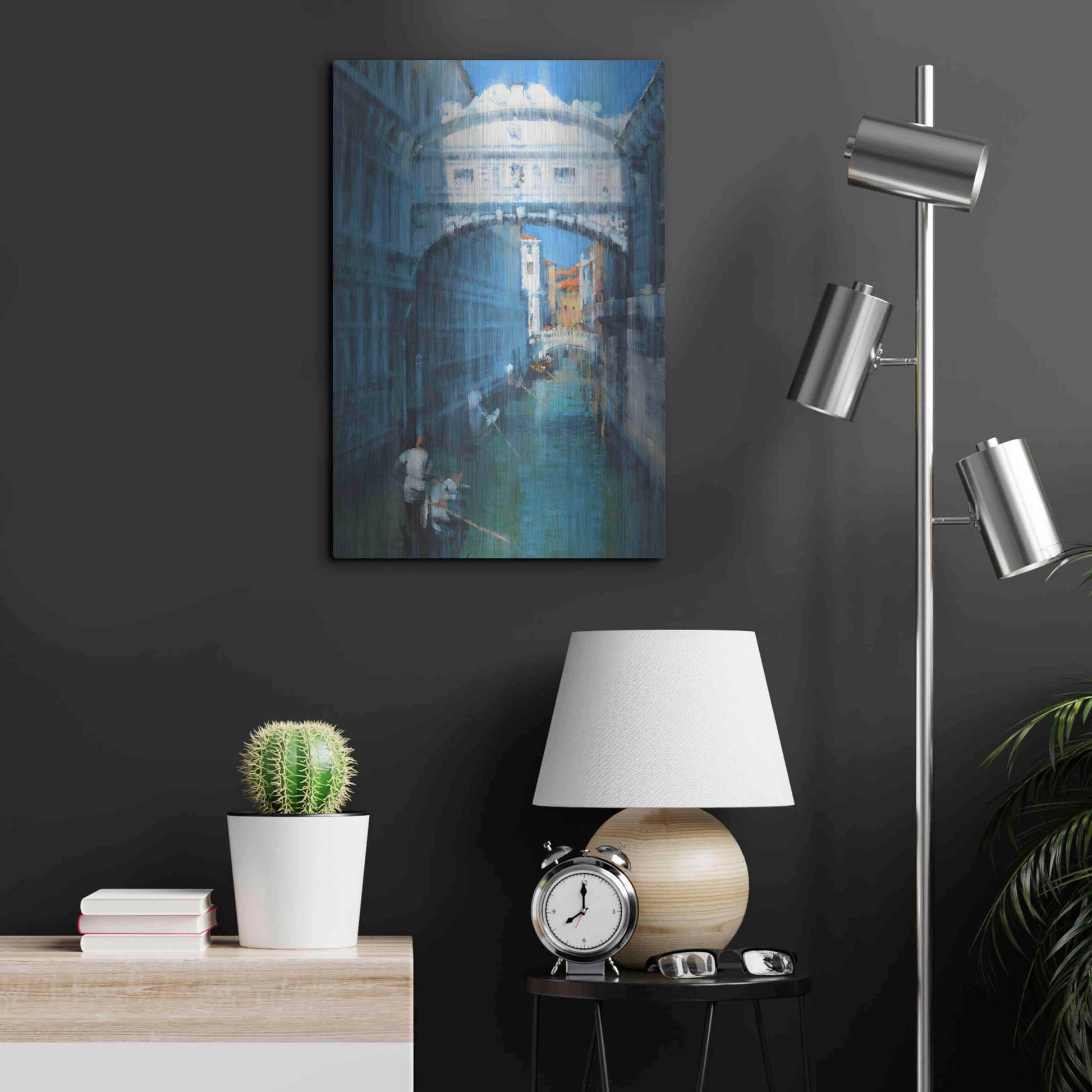 Luxe Metal Art 'Venice II' by Alex Hook Krioutchkov, Metal Wall Art,16x24