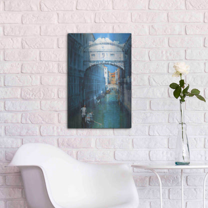 Luxe Metal Art 'Venice II' by Alex Hook Krioutchkov, Metal Wall Art,16x24