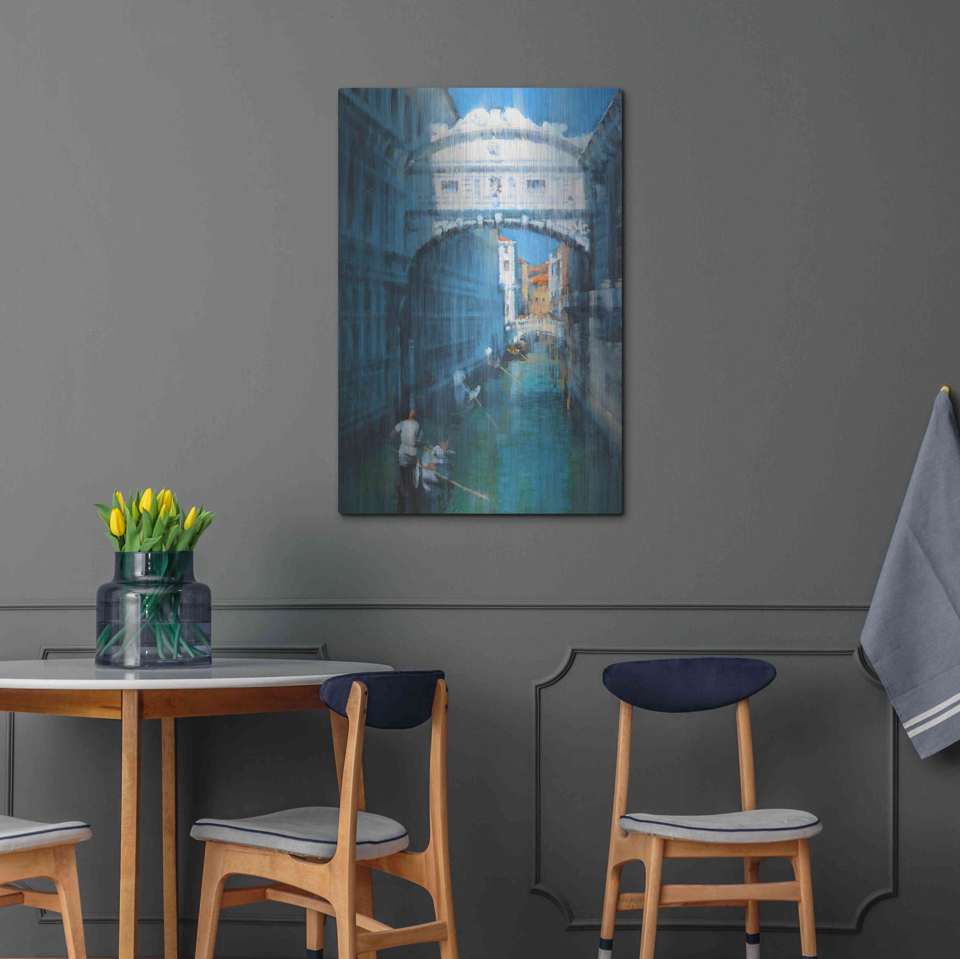 Luxe Metal Art 'Venice II' by Alex Hook Krioutchkov, Metal Wall Art,24x36