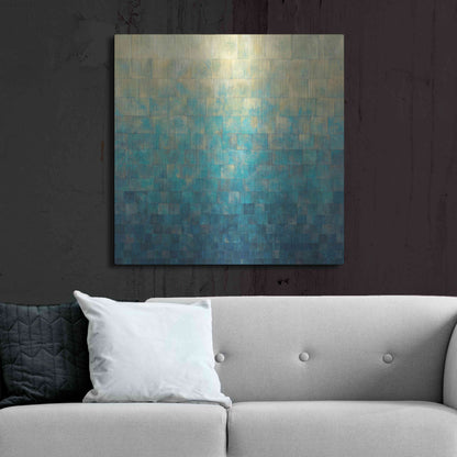 Luxe Metal Art 'Cascade' by Janelle Kroner, Metal Wall Art,36x36