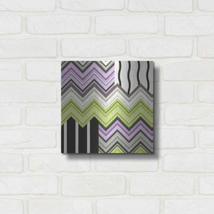 Luxe Metal Art 'Jazzed 2' by Janelle Kroner, Metal Wall Art,12x12