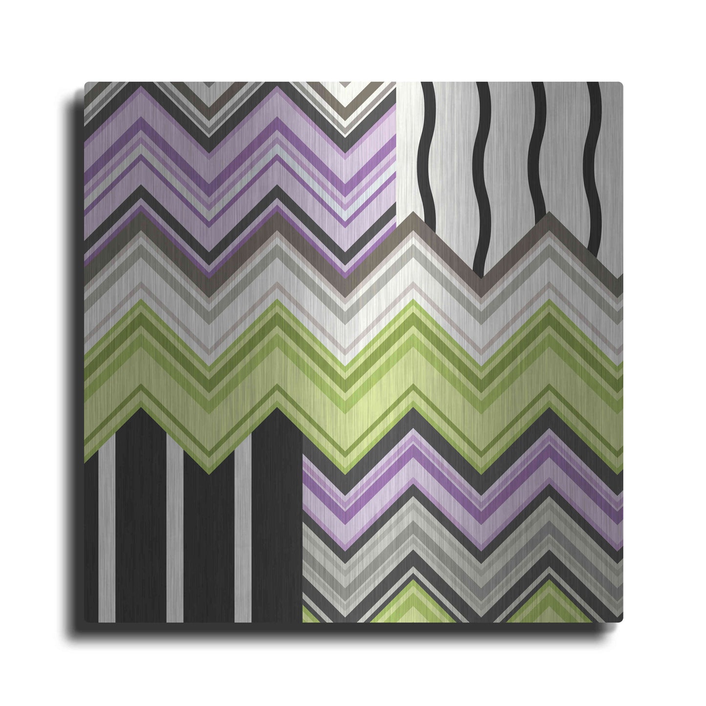 Luxe Metal Art 'Jazzed 2' by Janelle Kroner, Metal Wall Art