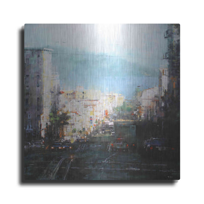 Luxe Metal Art 'Bay Mist' by Mark Lague, Metal Wall Art