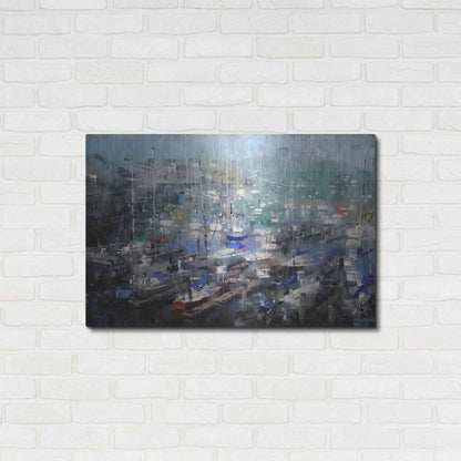 Luxe Metal Art 'Fisherman’s Wharf' by Mark Lague, Metal Wall Art,36x24