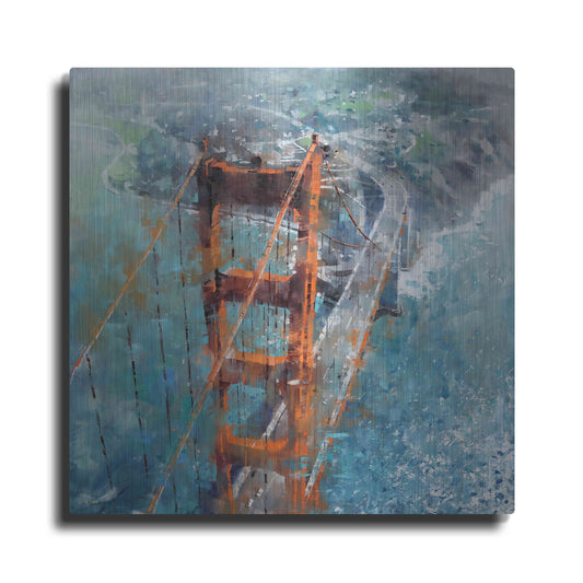 Luxe Metal Art 'Over Golden Gate' by Mark Lague, Metal Wall Art