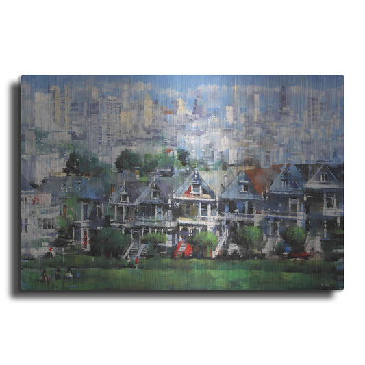 Luxe Metal Art 'Painted Ladies' by Mark Lague, Metal Wall Art