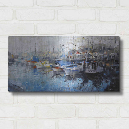 Luxe Metal Art 'San Francisco Wharf' by Mark Lague, Metal Wall Art,24x12