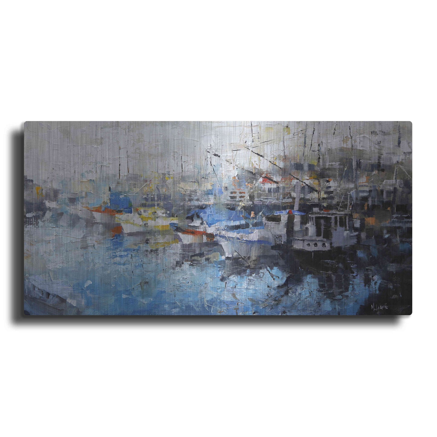 Luxe Metal Art 'San Francisco Wharf' by Mark Lague, Metal Wall Art