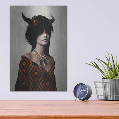 Luxe Metal Art 'Spirit I' by Jeff Langevin, Metal Wall Art,12x16