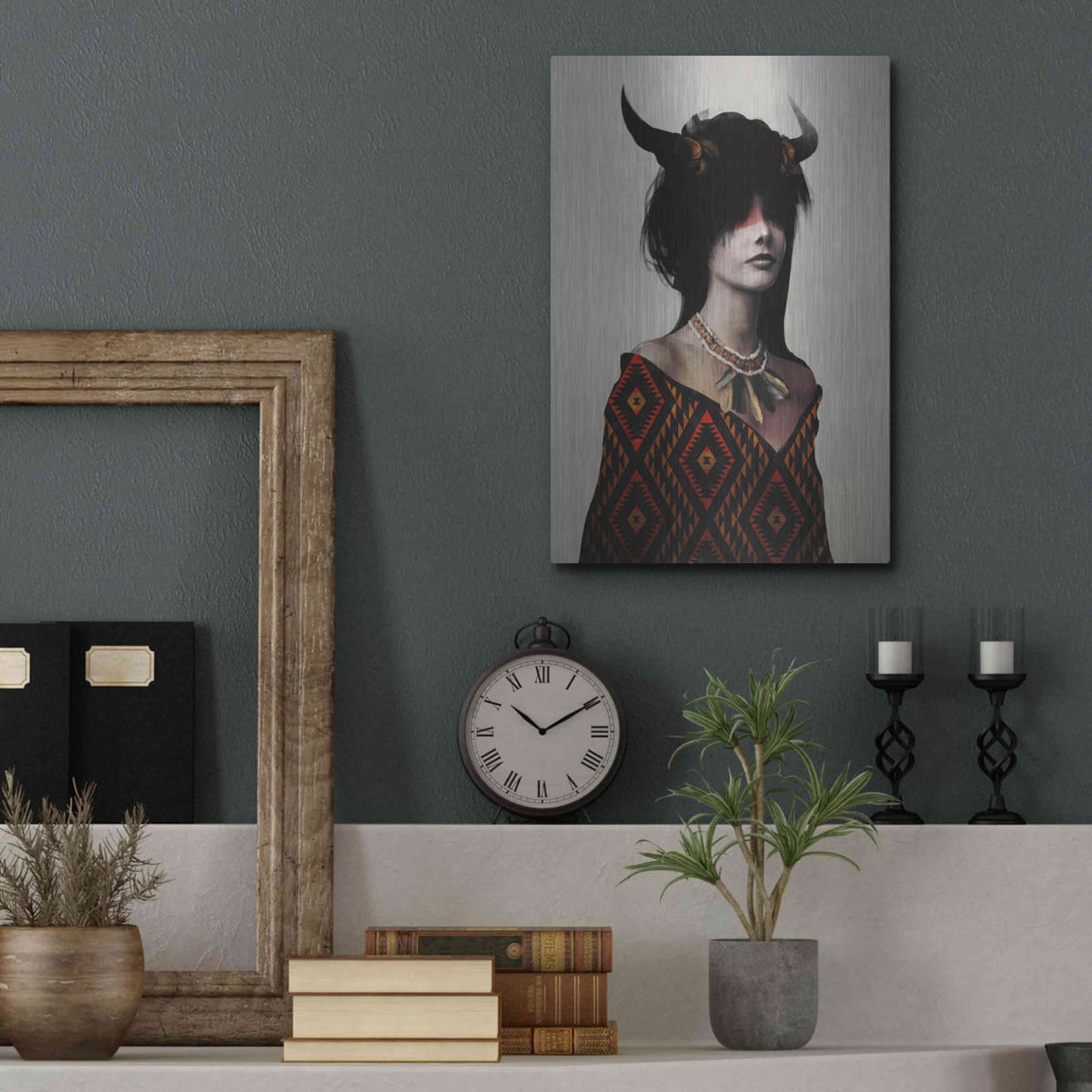 Luxe Metal Art 'Spirit I' by Jeff Langevin, Metal Wall Art,12x16