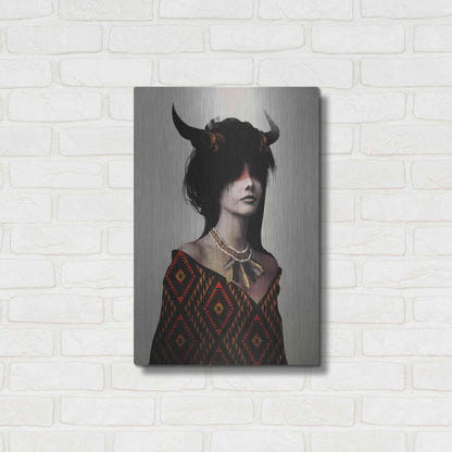 Luxe Metal Art 'Spirit I' by Jeff Langevin, Metal Wall Art,16x24