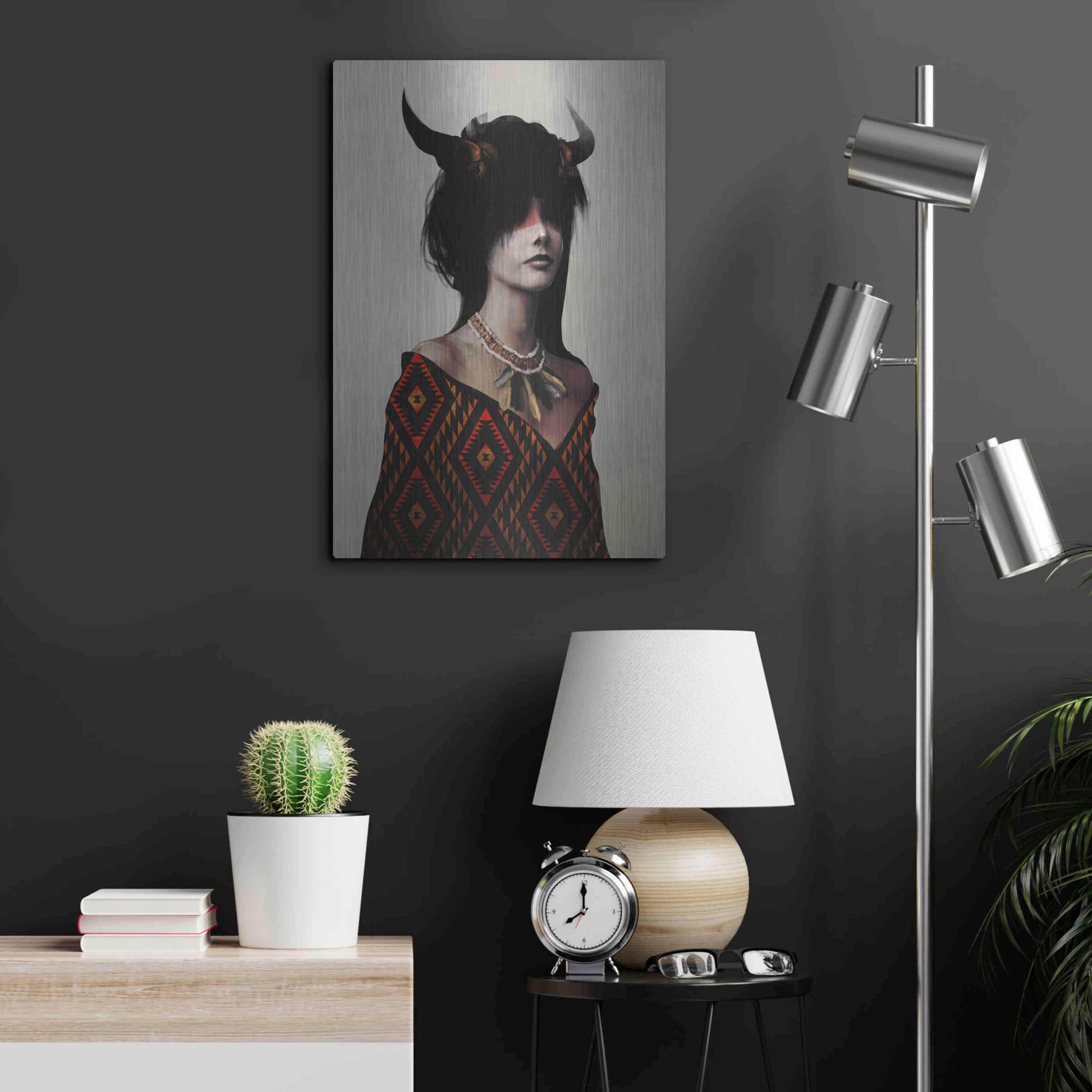 Luxe Metal Art 'Spirit I' by Jeff Langevin, Metal Wall Art,16x24