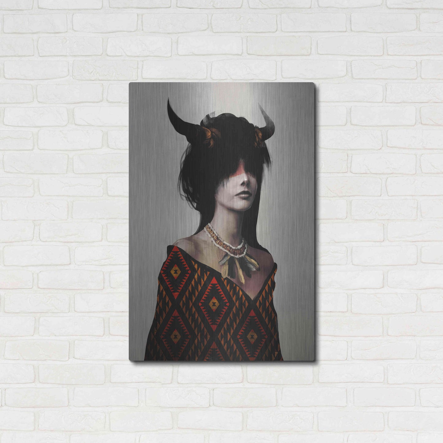 Luxe Metal Art 'Spirit I' by Jeff Langevin, Metal Wall Art,24x36