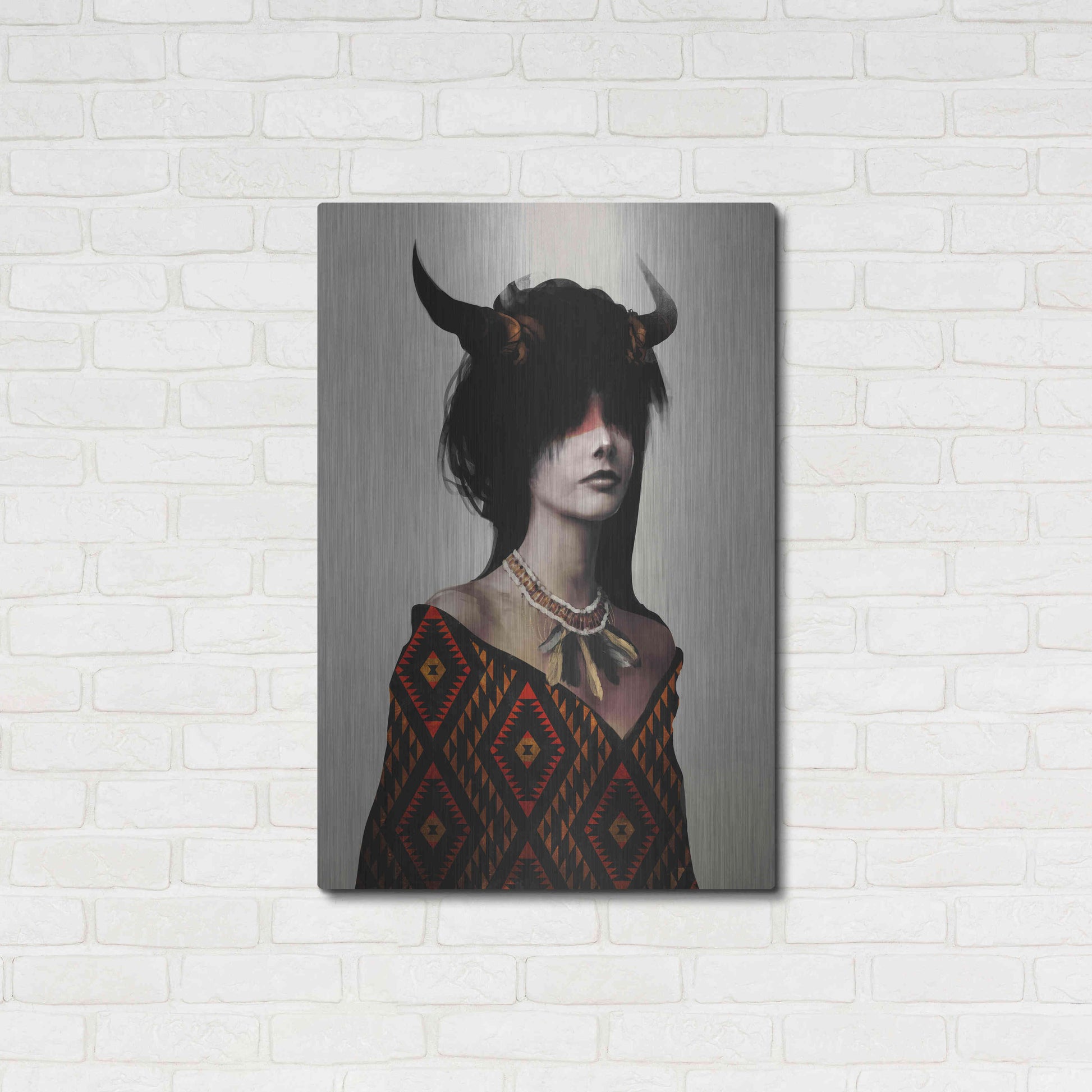 Luxe Metal Art 'Spirit I' by Jeff Langevin, Metal Wall Art,24x36