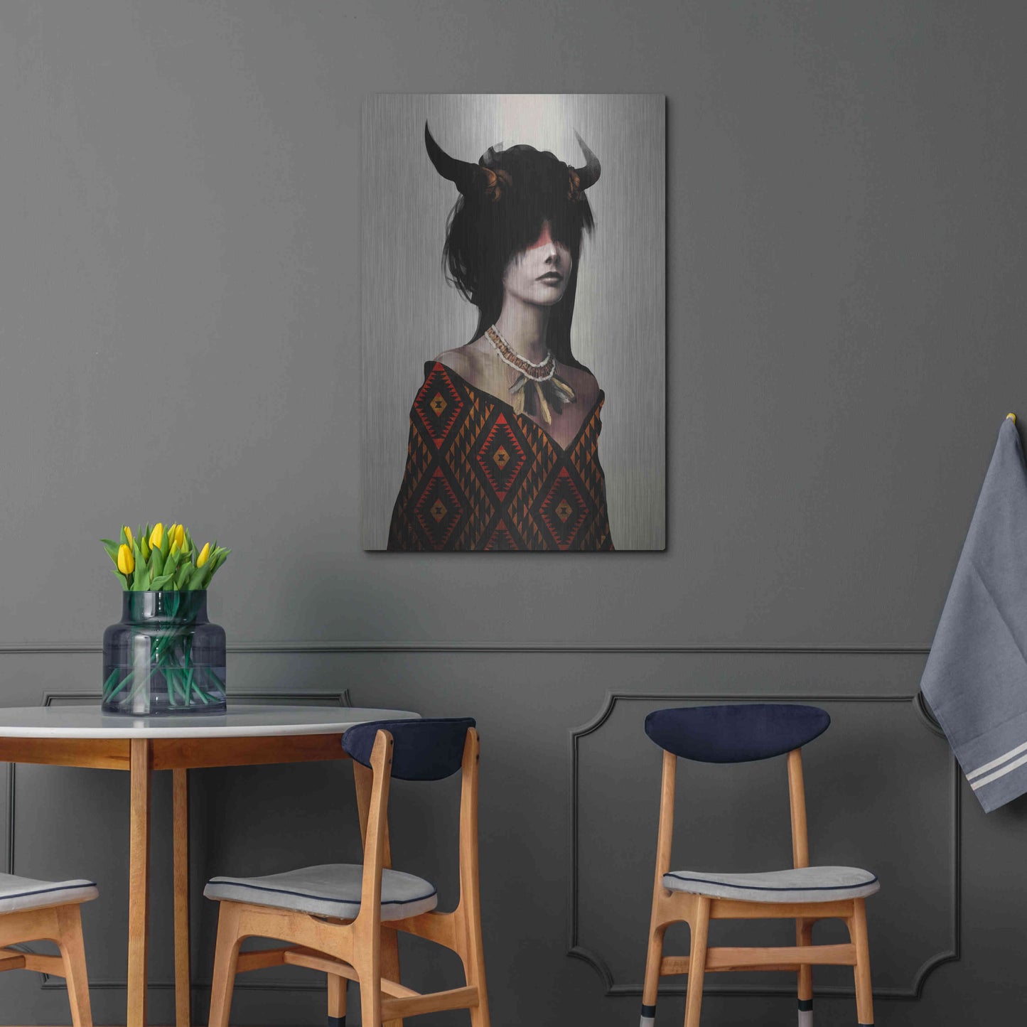 Luxe Metal Art 'Spirit I' by Jeff Langevin, Metal Wall Art,24x36