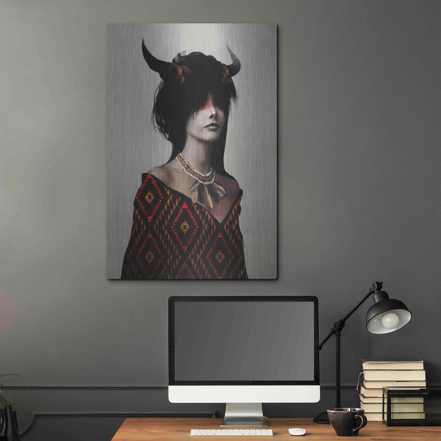 Luxe Metal Art 'Spirit I' by Jeff Langevin, Metal Wall Art,24x36