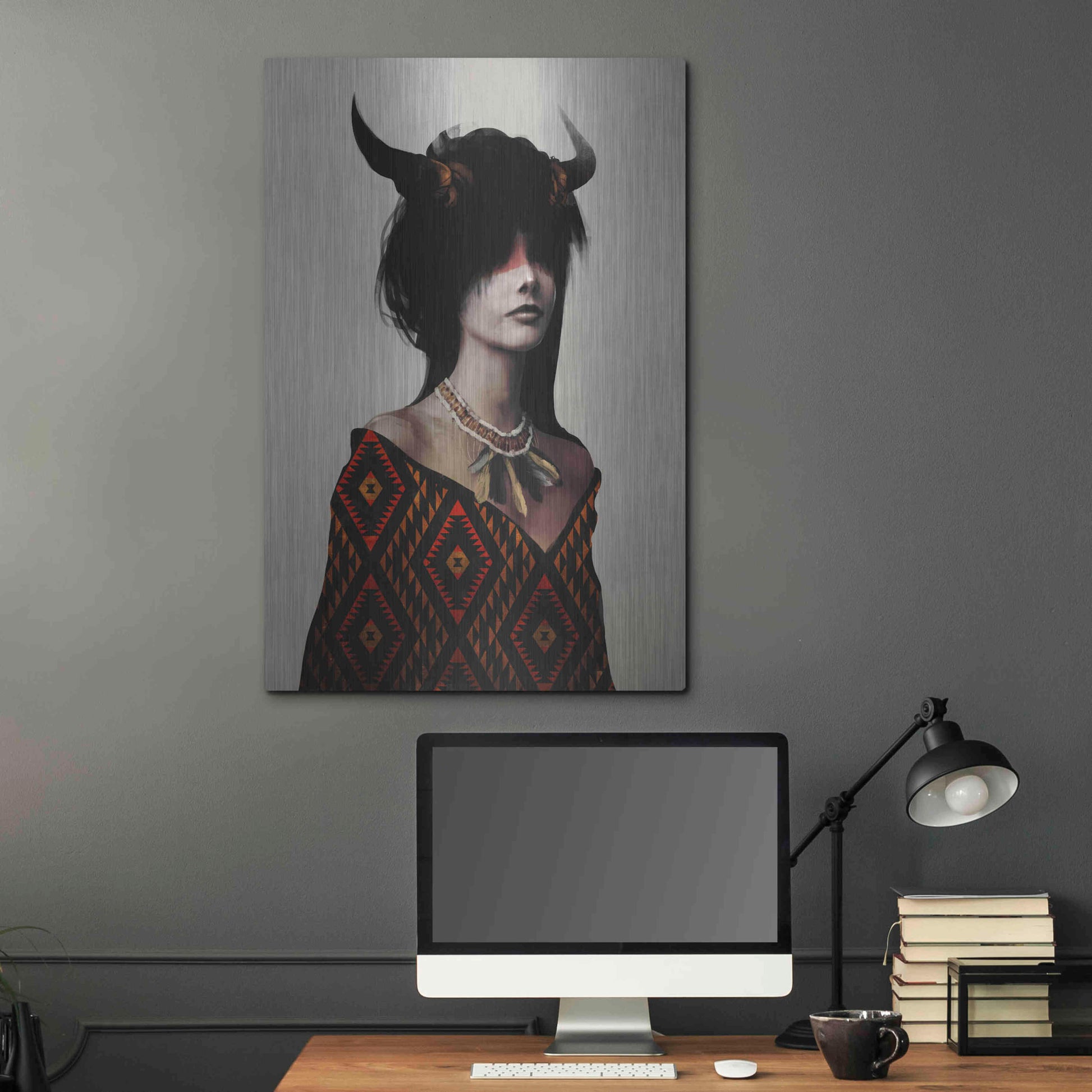 Luxe Metal Art 'Spirit I' by Jeff Langevin, Metal Wall Art,24x36