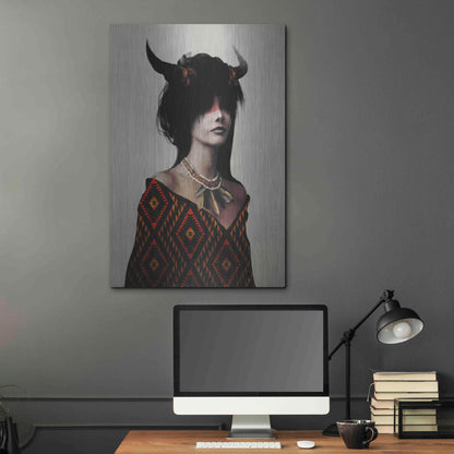 Luxe Metal Art 'Spirit I' by Jeff Langevin, Metal Wall Art,24x36