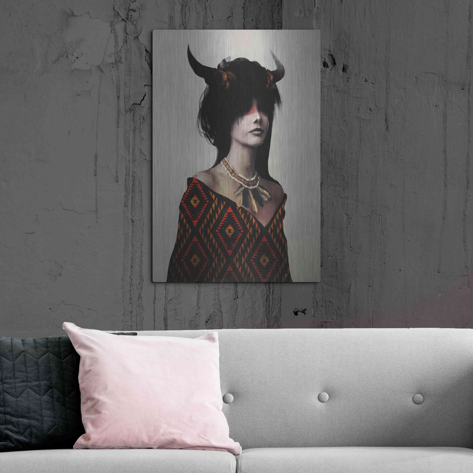 Luxe Metal Art 'Spirit I' by Jeff Langevin, Metal Wall Art,24x36