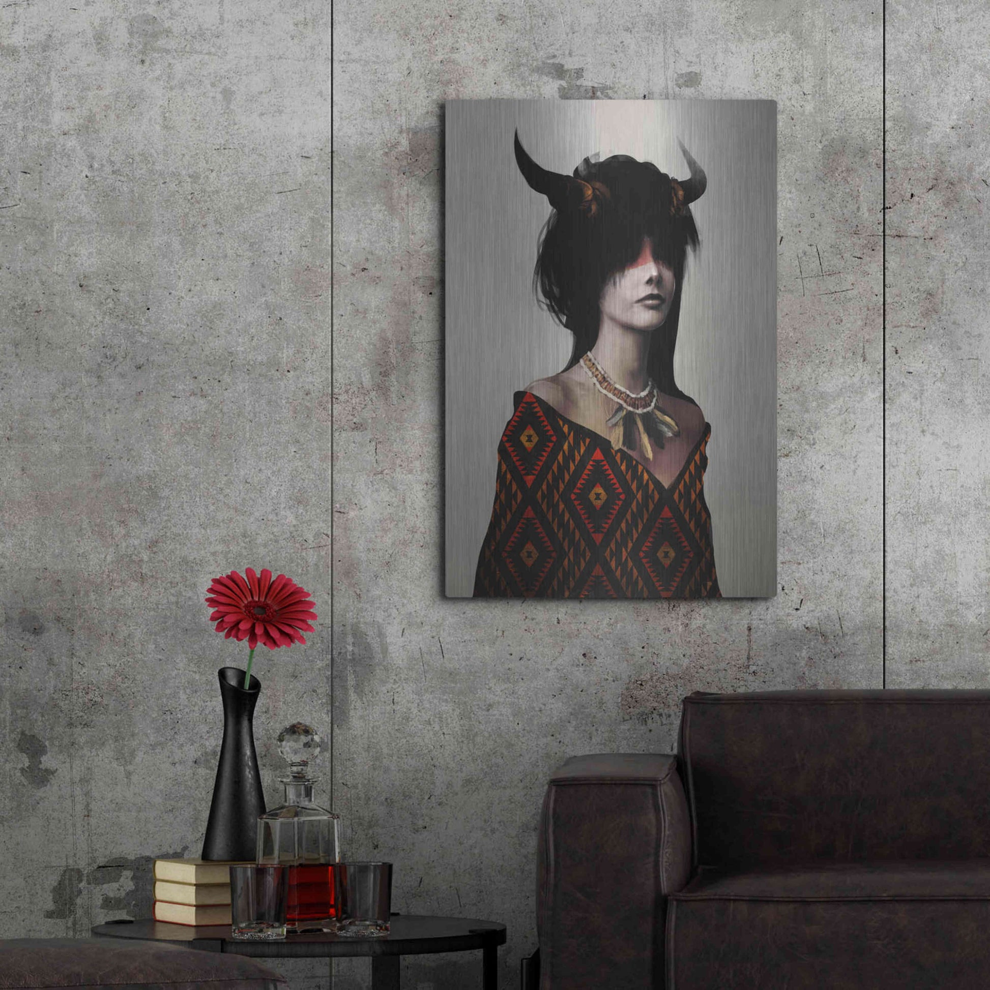 Luxe Metal Art 'Spirit I' by Jeff Langevin, Metal Wall Art,24x36