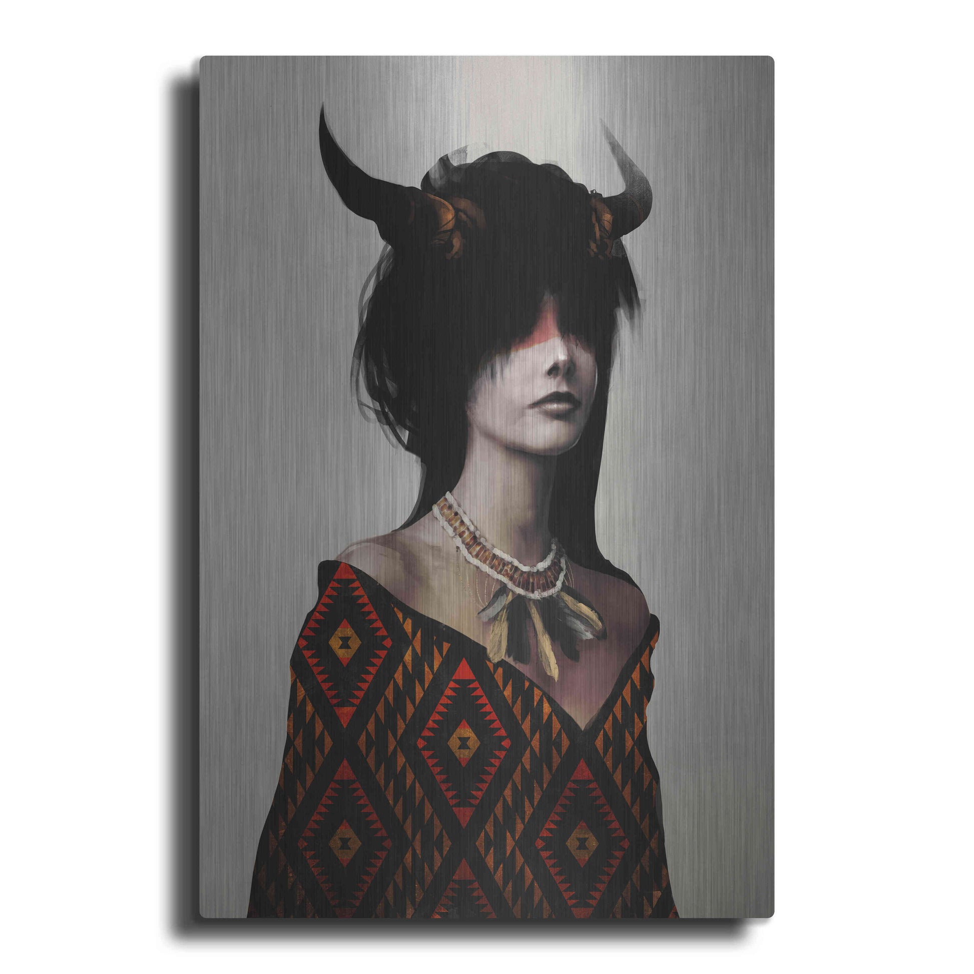 Luxe Metal Art 'Spirit I' by Jeff Langevin, Metal Wall Art