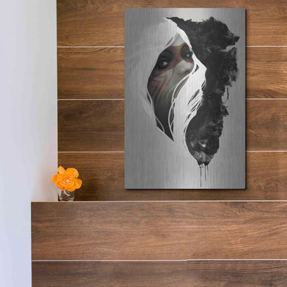 Luxe Metal Art 'Totem' by Jeff Langevin, Metal Wall Art,12x16