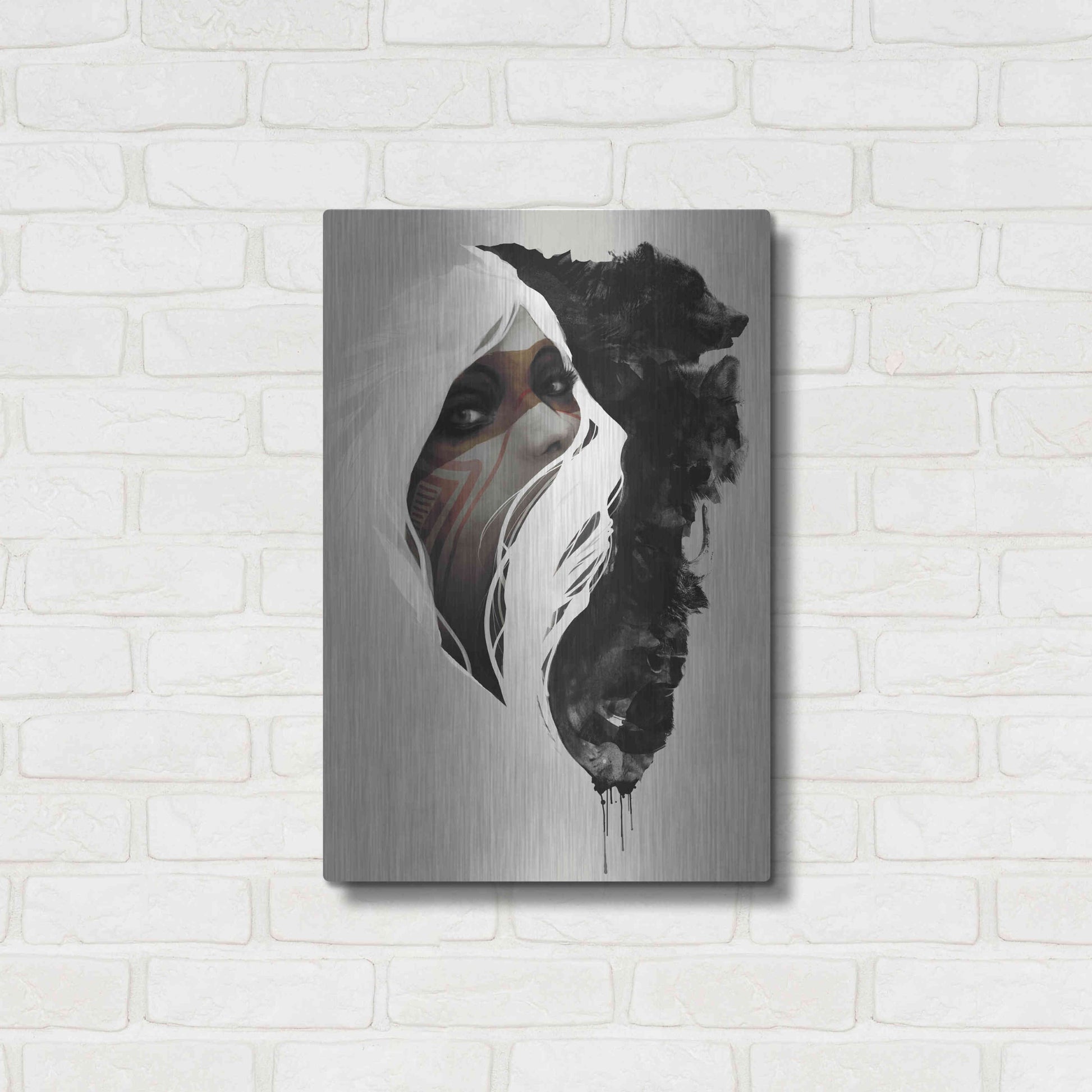 Luxe Metal Art 'Totem' by Jeff Langevin, Metal Wall Art,16x24