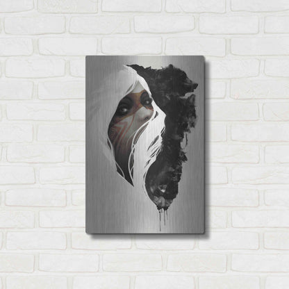 Luxe Metal Art 'Totem' by Jeff Langevin, Metal Wall Art,16x24