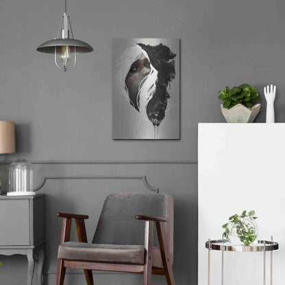 Luxe Metal Art 'Totem' by Jeff Langevin, Metal Wall Art,16x24