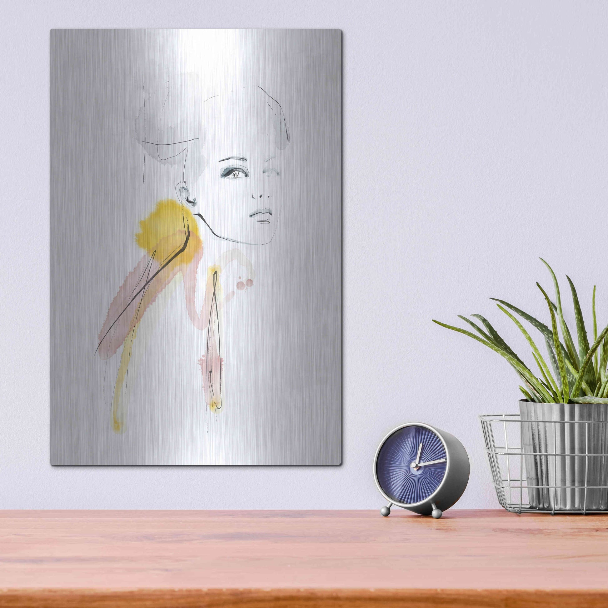 Luxe Metal Art 'I Am' by Lotta Larsdotter, Metal Wall Art,12x16