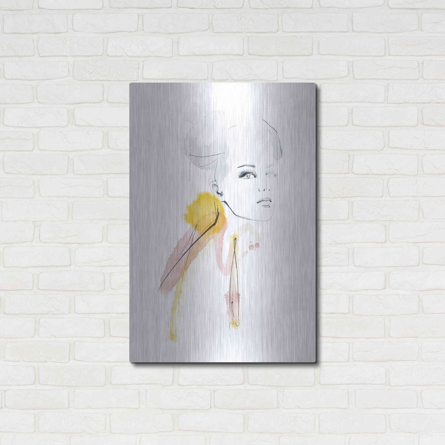 Luxe Metal Art 'I Am' by Lotta Larsdotter, Metal Wall Art,24x36