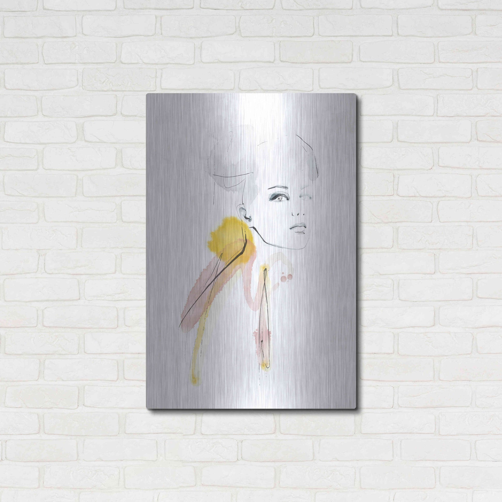 Luxe Metal Art 'I Am' by Lotta Larsdotter, Metal Wall Art,24x36