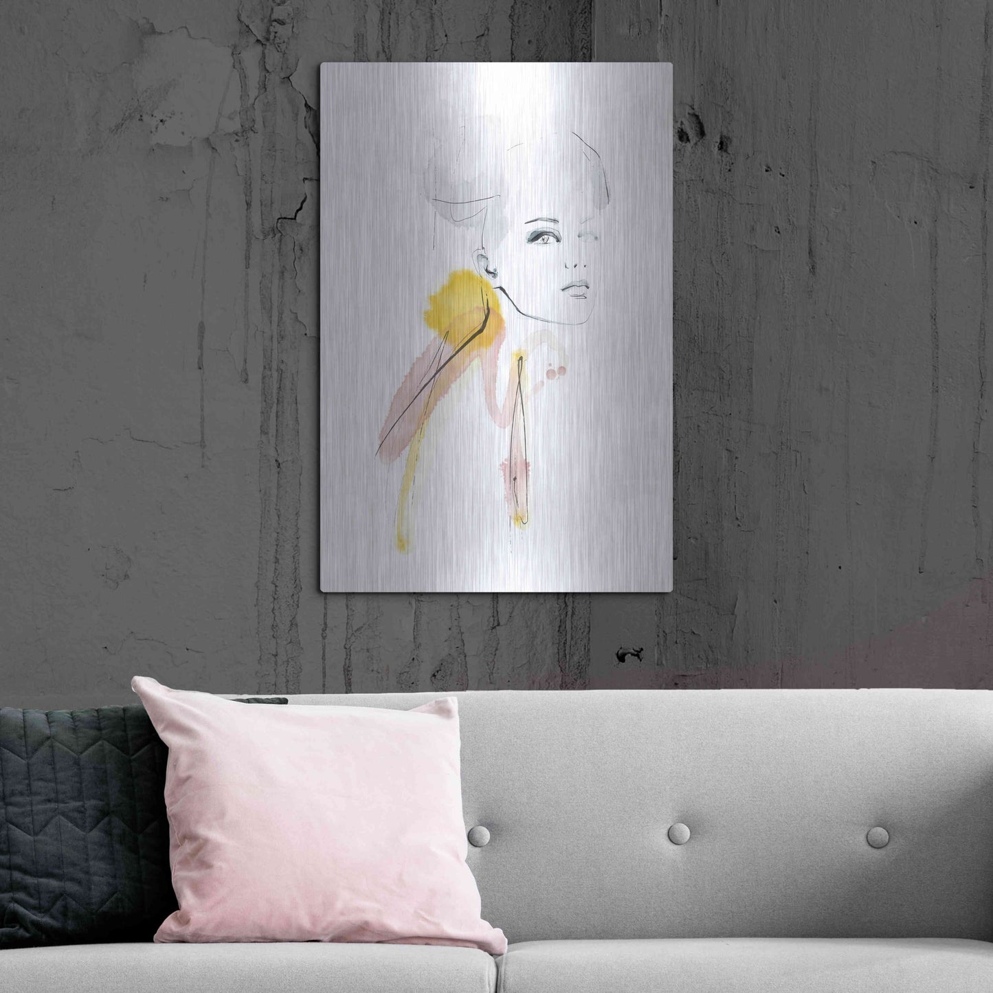 Luxe Metal Art 'I Am' by Lotta Larsdotter, Metal Wall Art,24x36
