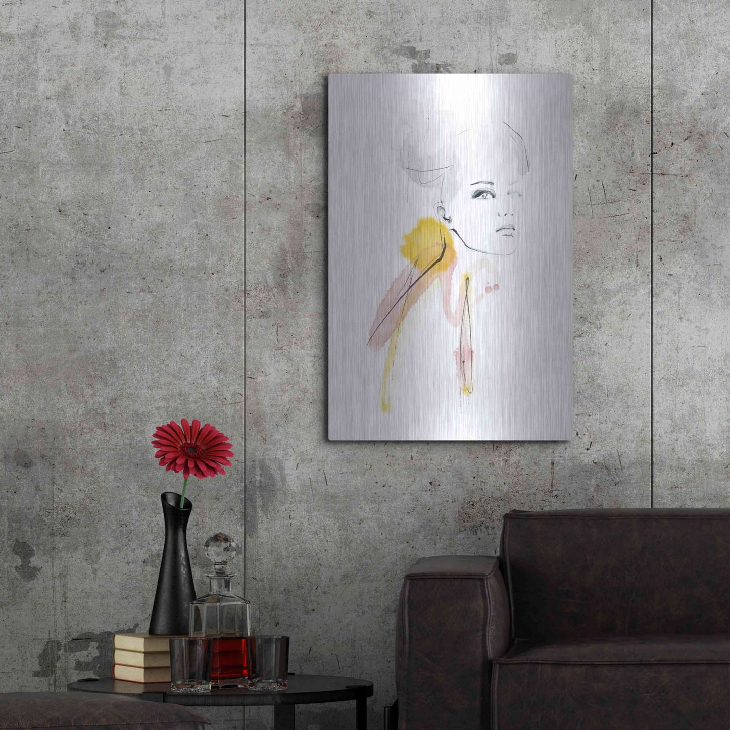Luxe Metal Art 'I Am' by Lotta Larsdotter, Metal Wall Art,24x36