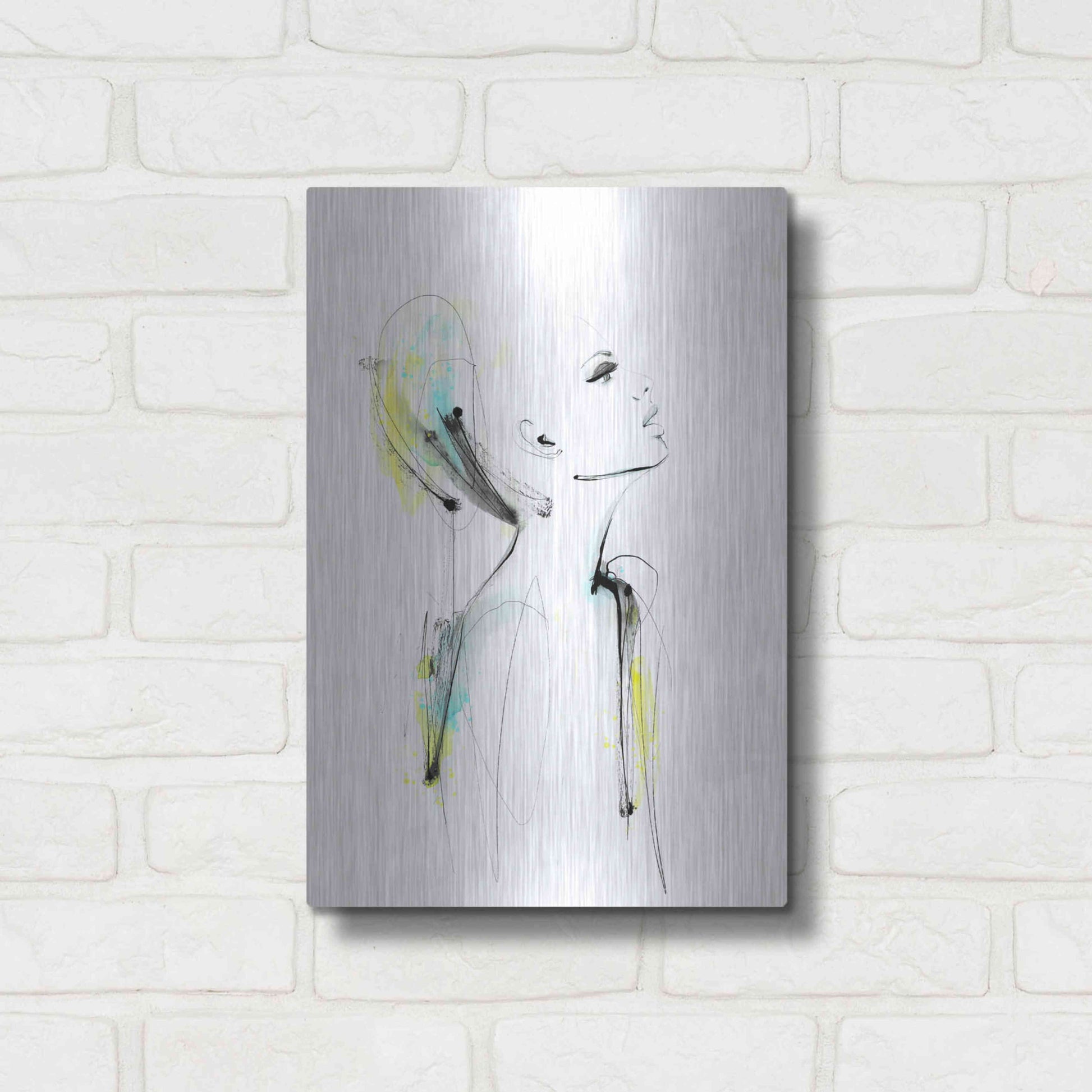 Luxe Metal Art 'Lovisa' by Lotta Larsdotter, Metal Wall Art,12x16