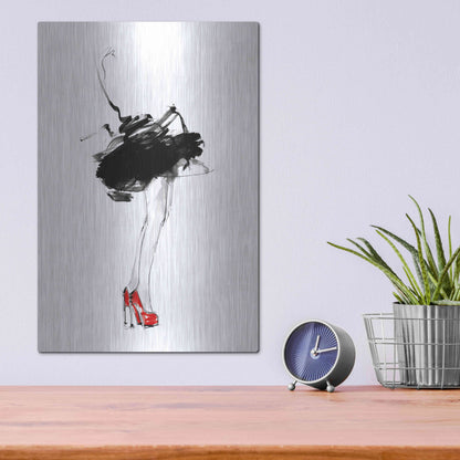 Luxe Metal Art 'Red Shoes' by Lotta Larsdotter, Metal Wall Art,12x16